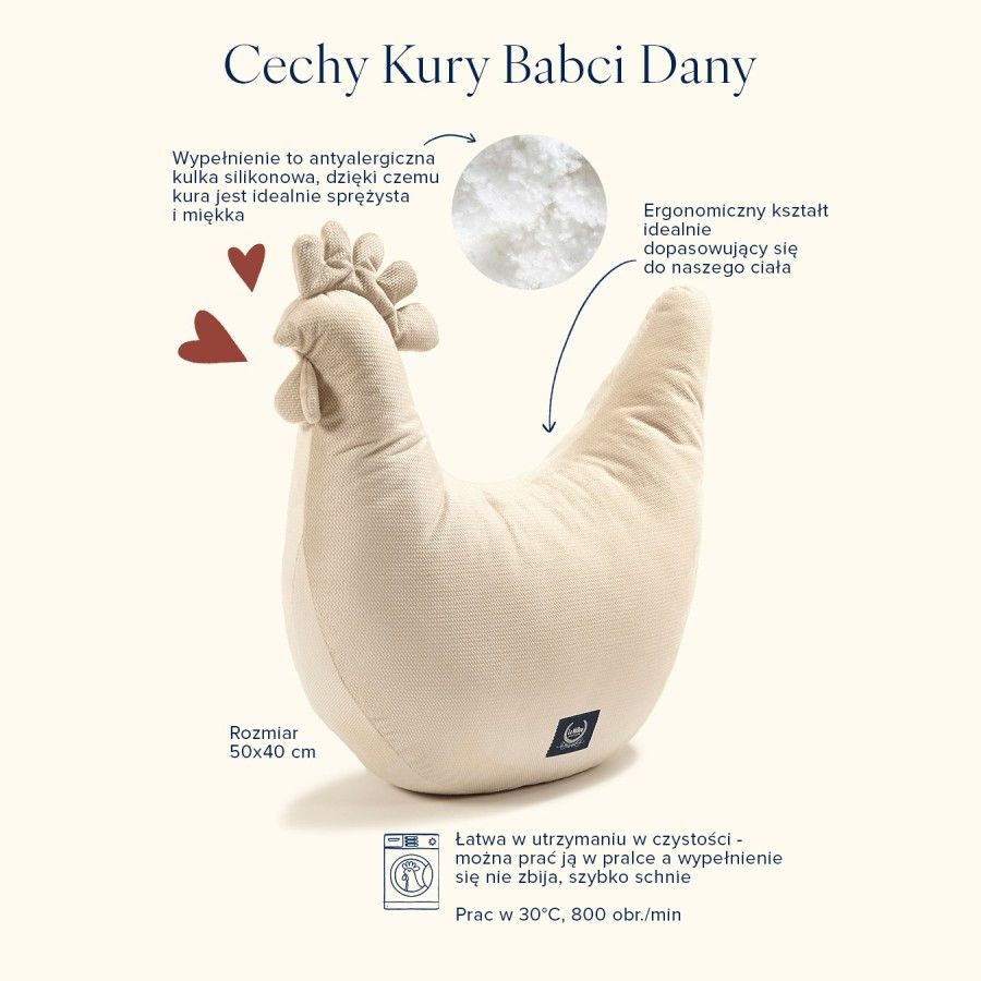 La Millou Poduszka Kura Babci Dany Minky COUNTRY BERRY -