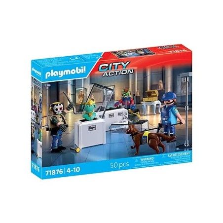Playmobil Chase in een stadspark
