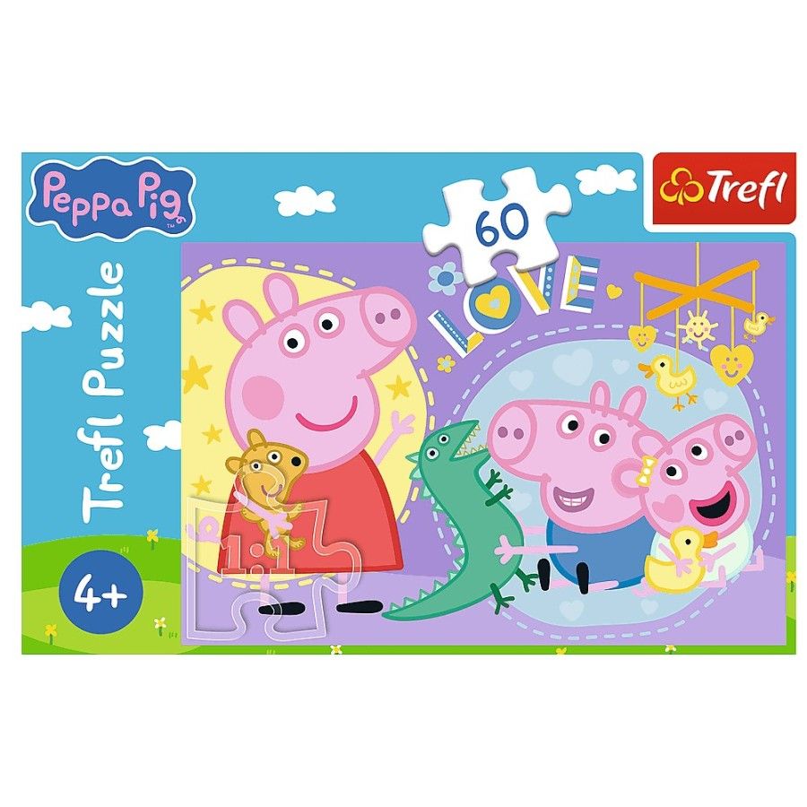 Trefl Puzzle 60el. - Szczęśliwa świnka - 5900511174144