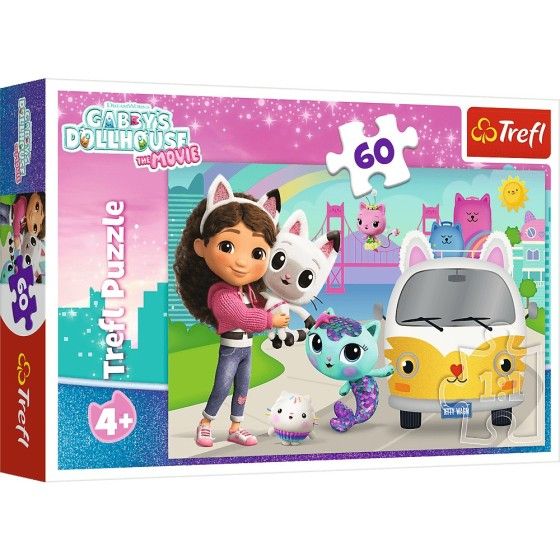 Trefl 60EL puzzle. - gabby a dobrodružstvo