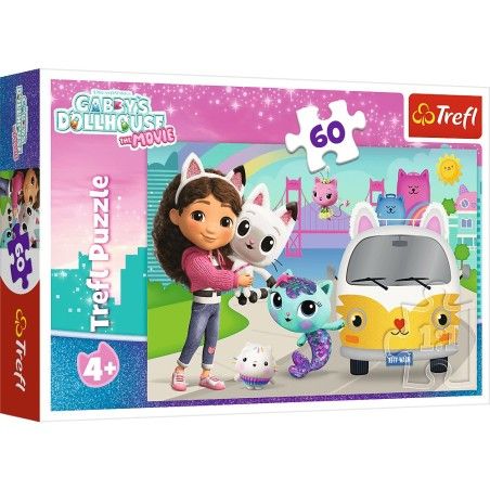 Trefl 60el pussel. - Gabby och Cat Adventures