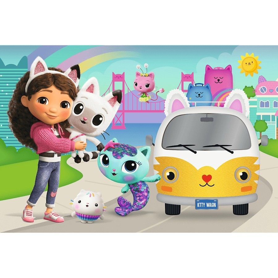 Trefl Puzzle 60el. - Gabby i kocie przygody - 5900511174151