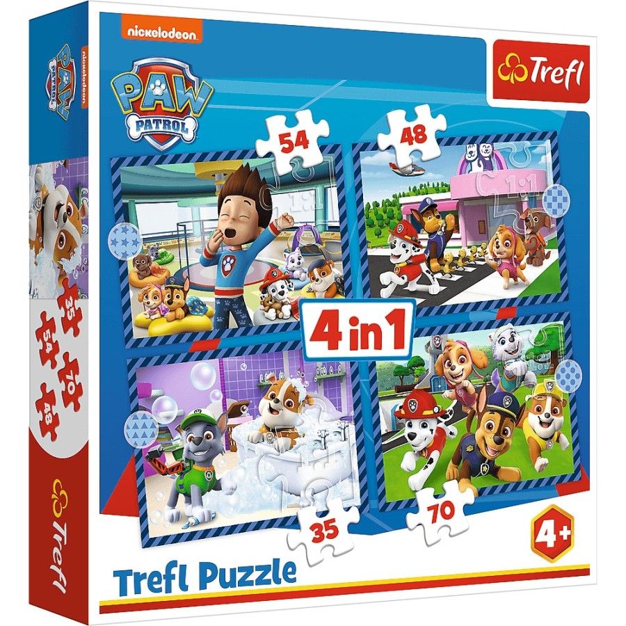 Trefl Puzzle 4w1 - Psi Patrol: Psie sprawy