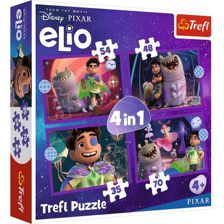 Trefl Puzzle 4w1 - Pozaziemskie misje Elio
