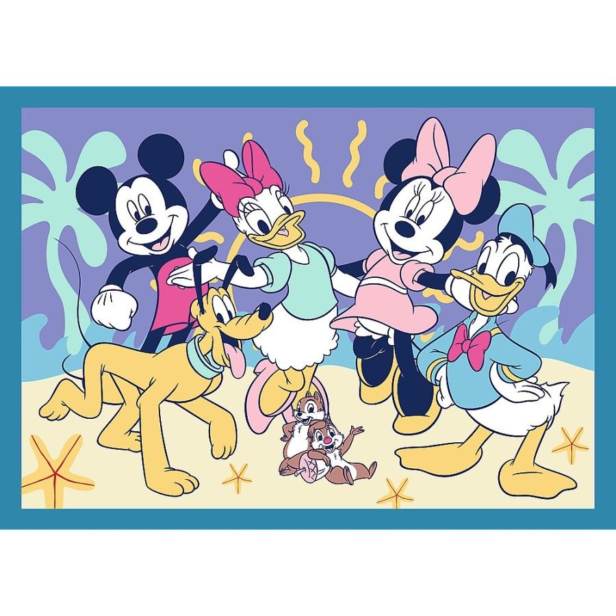 Trefl Puzzle 4w1 - Zabawne zdarzenia Myszki