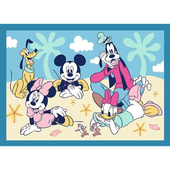Trefl Puzzle 4w1 - Zabawne zdarzenia Myszki