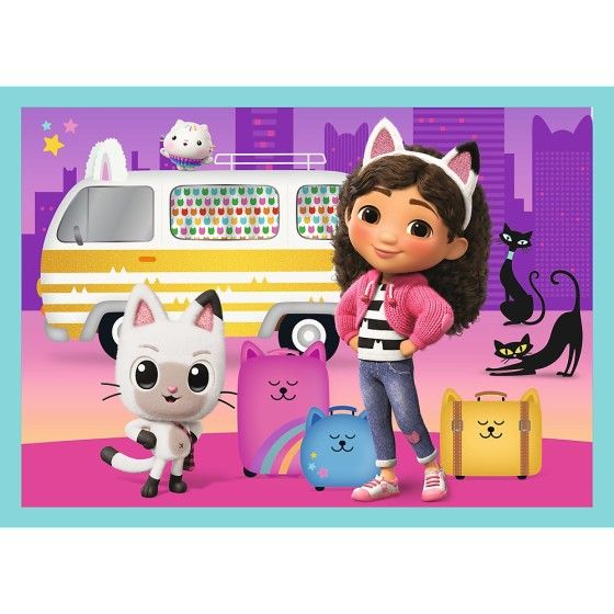 Trefl Puzzle 4w1 - Wielka przygoda Gabby - 5900511346701