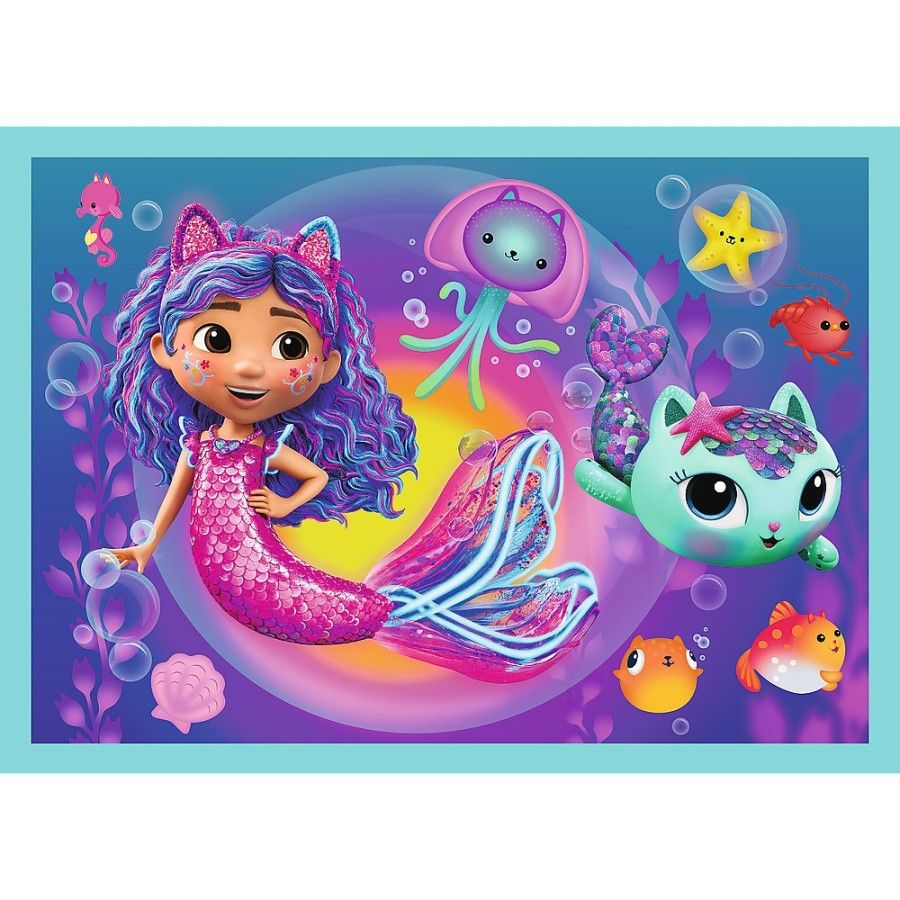 Trefl Puzzle 4w1 - Wielka przygoda Gabby