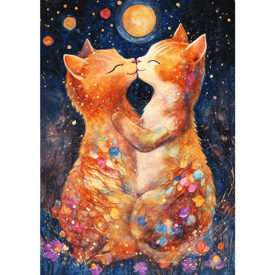 Trefl Puzzle 500el. - Pocałunek w świetle księżyca