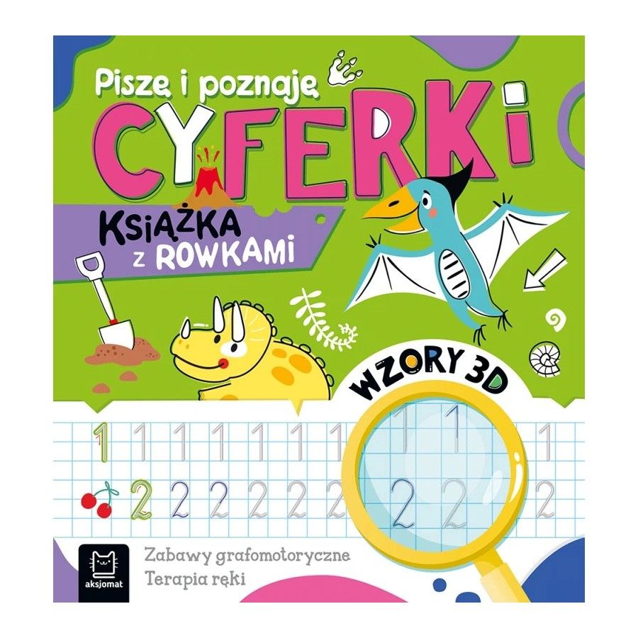 AKSJOMAT I am writing and get to know. Digits. Book with grooves. 