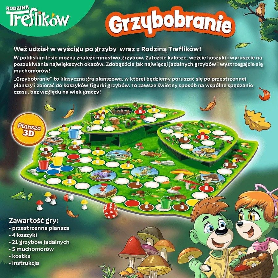 Trefl Gra planszowa Grzybobranie Rodzina Treflików