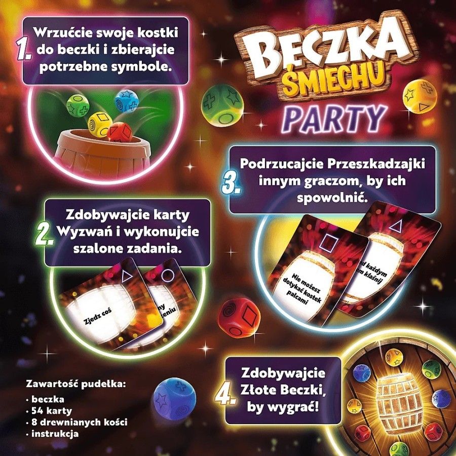 Trefl Gra zręcznościowa Beczka Śmiechu Party - 5900511028256