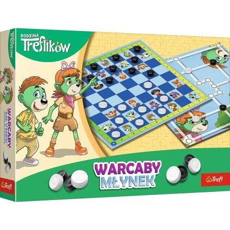 Trefl Board game Checkers and Grinder Family Treflików