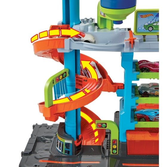 Hot Wheels Myjnia samochodowa Zakręcona megamyjnia HDP05