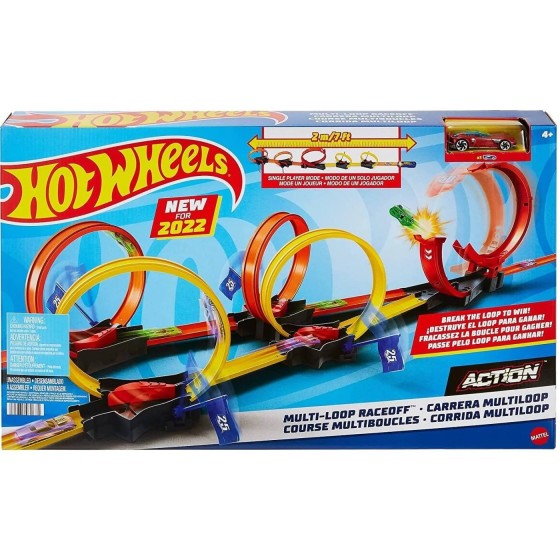 HOT WHEELS TOR TORY RAJD ZESTAW WYRZUTNIA PĘTLE AUTKO HDR83