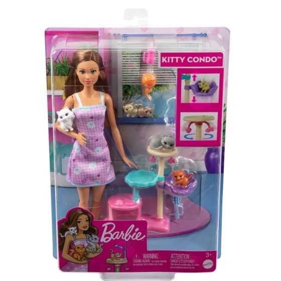 Barbie Lalka z kotkami Kocia wieża