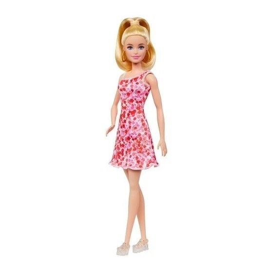 Barbie Fashionistas, lalka w sukience w kwiatki, Hjt02