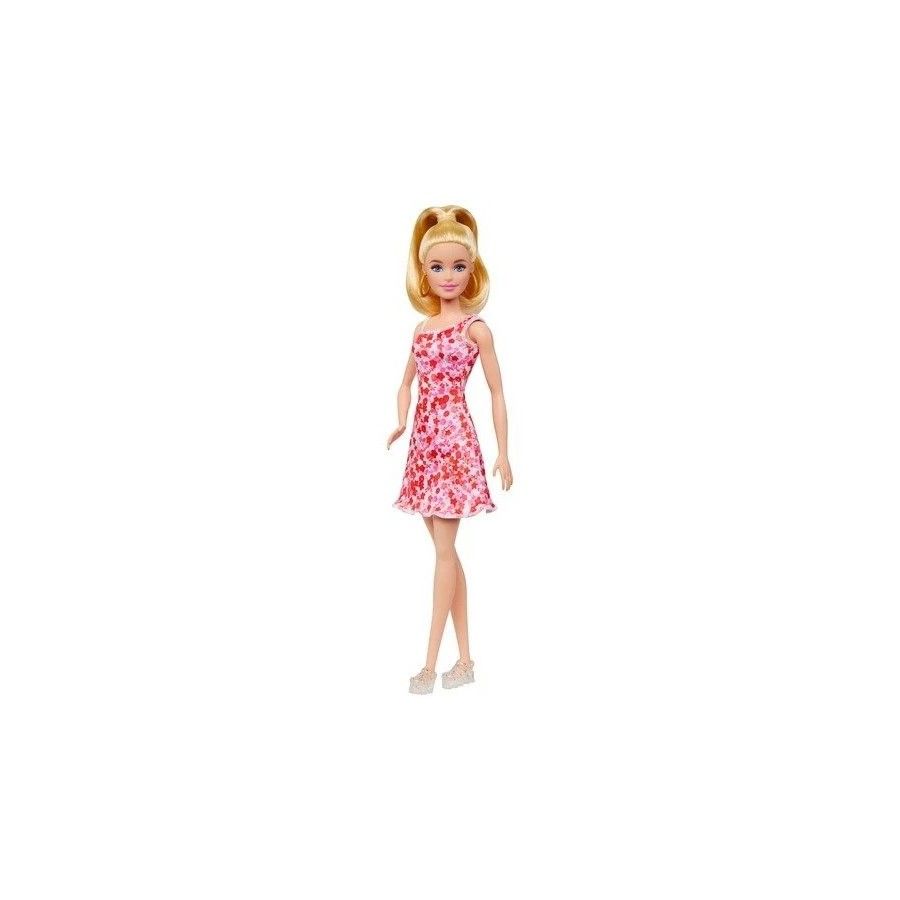 Barbie Fashionistas, lalka w sukience w kwiatki, Hjt02
