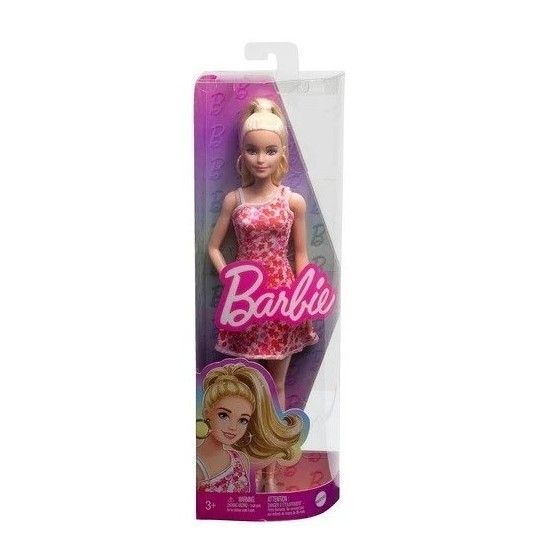 Barbie Fashionistas, lalka w sukience w kwiatki, Hjt02