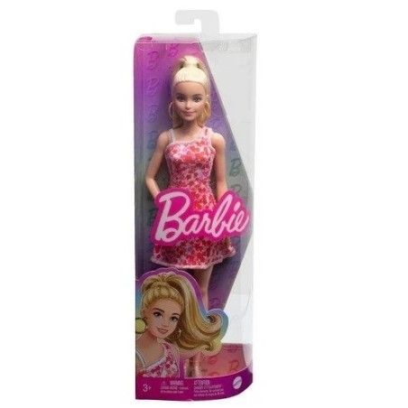 Barbie Fashionistas, lalka w sukience w kwiatki, Hjt02