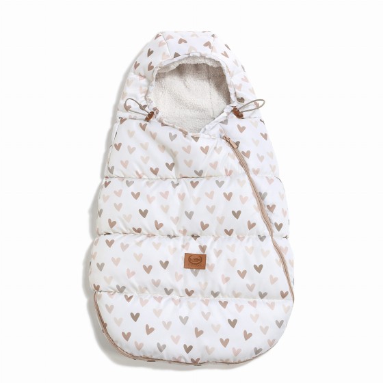 La Millou Śpiworek do wózka Baby Multi HEARTBEAT BEIGE
