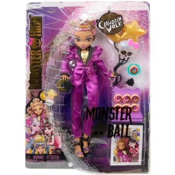 Monster High, Upiorny bal, Clawdeen Wolf, lalka z akcesoriami