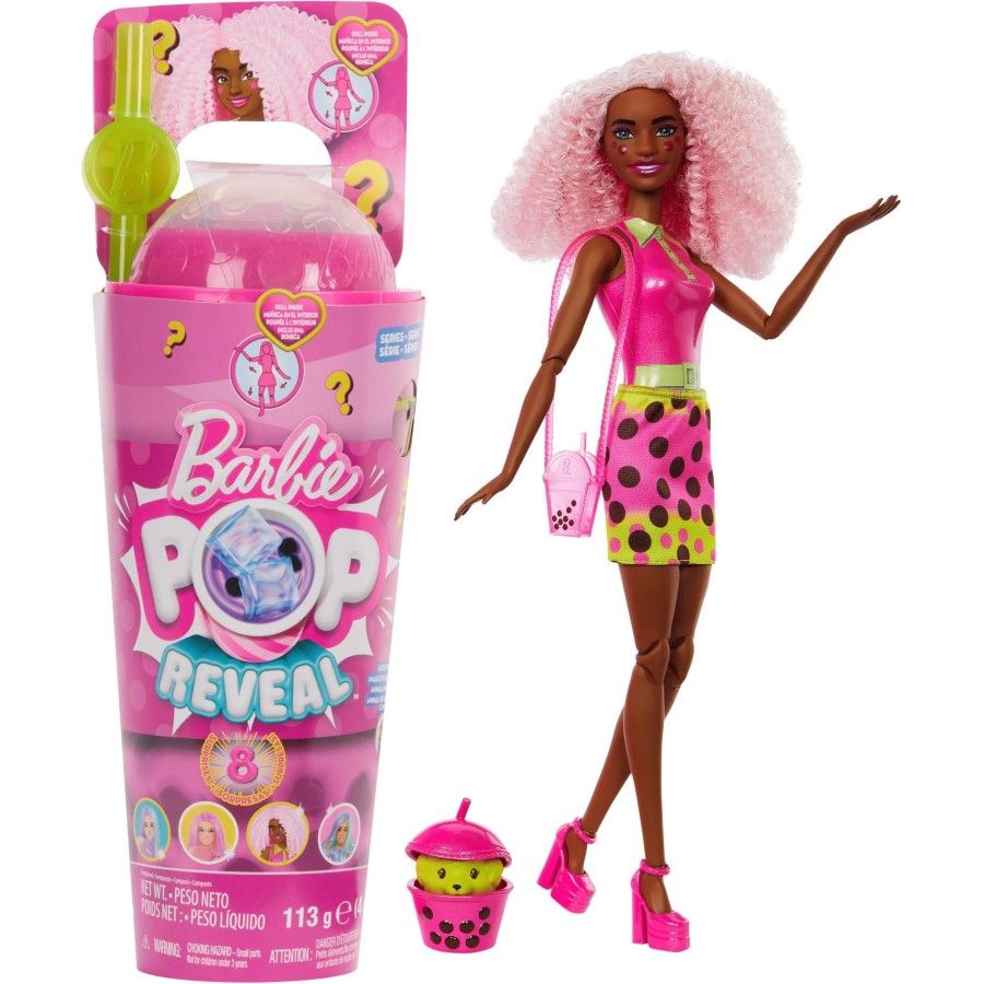 Barbie Pop Reveal Lalka Jagoda Seria Bubble Tea HTJ20
