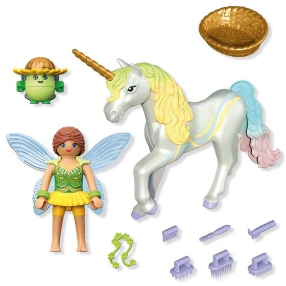 Playmobil Jednorożec do kolekcjonowania Rainbow Flower z wróżką