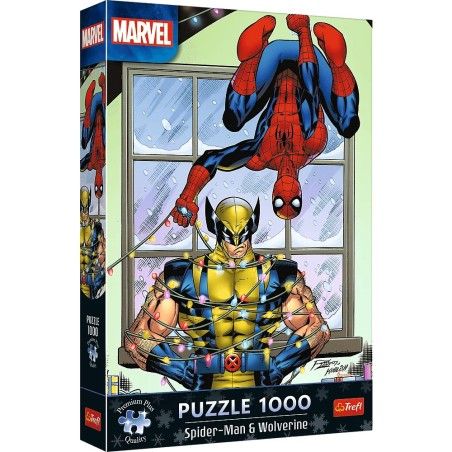 Trefl Puzzle Premium Plus Qualité Marvel 1000 el. Spider-Man & Wolverine: Vacances