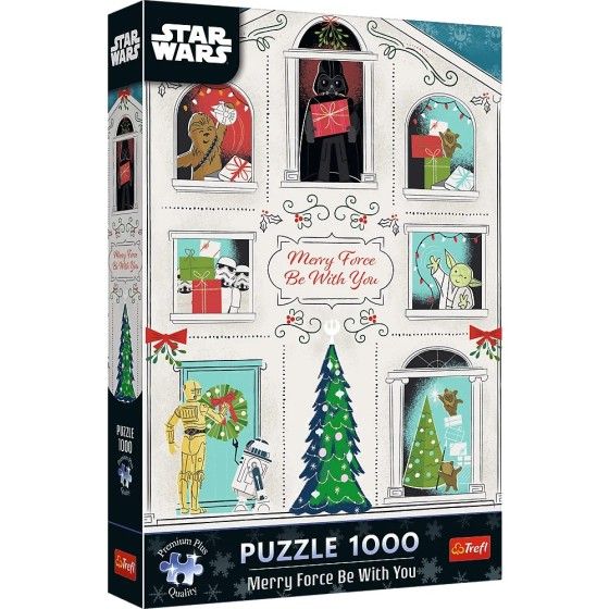 Trefl Puzzle Premium Plus Quality Star Wars 1000 EL. Möge die Macht von Weihnachten mit dir sein