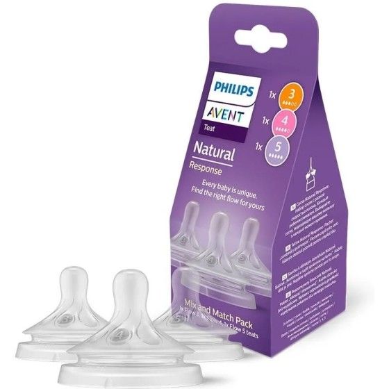 Philips Avent Responsywny Smoczek Natural ZESTAW 3szt