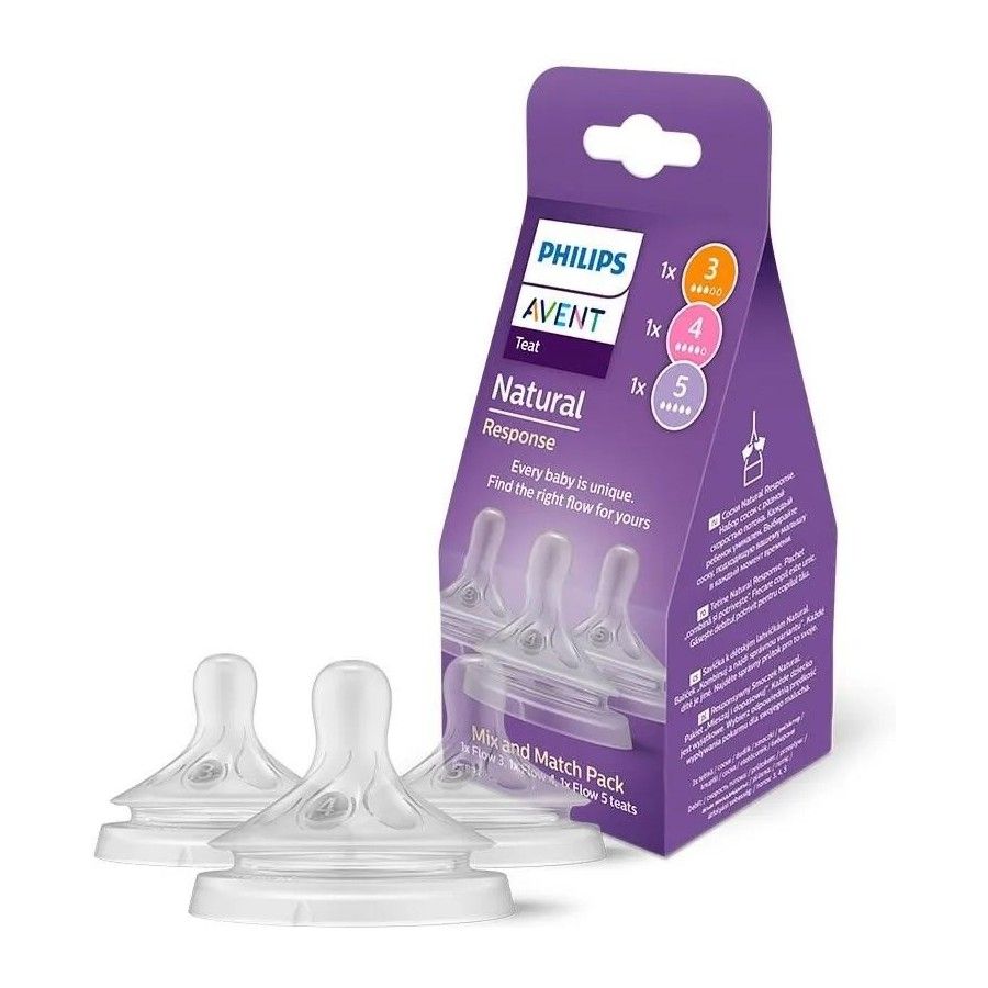 Philips Avent Responsywny Smoczek Natural ZESTAW 3szt