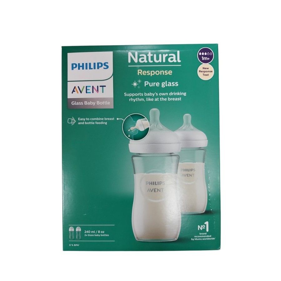 Philips Avent Zestaw Butelek Szklanych Natural Response -
