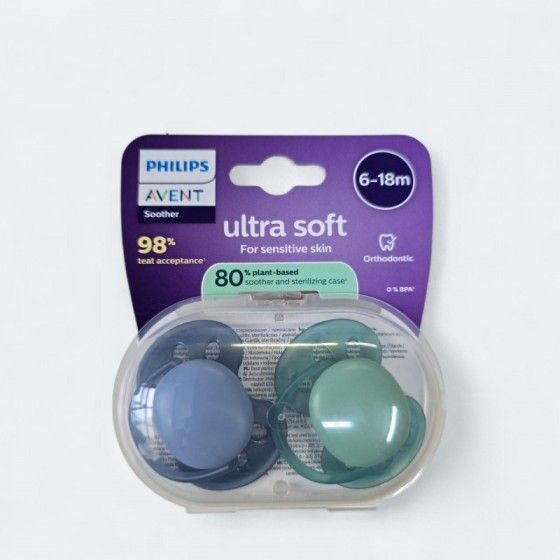 Philips Avent Smoczek Uspokajający 6-18m Ultra Soft BOY -