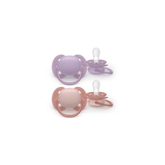 Philips Avent Smoczek Uspokajający 6-18m Ultra Soft GIRL