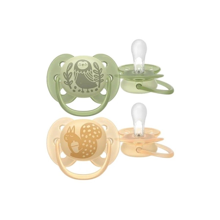 PHILIPS AVENT Ultra Soft Forest Friends - smoczek 6-18 m
