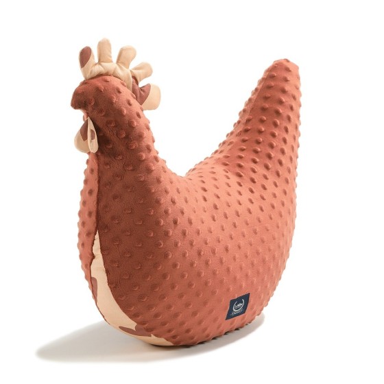 La Millou Poduszka Kura Babci Dany Minky HEARTBEAT PINK