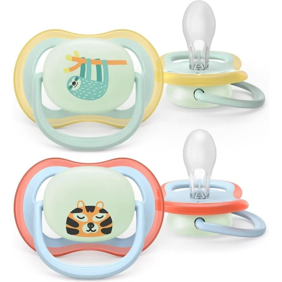 PHILIPS AVENT Smoczek uspokajający ULTRA AIR 0-6m Nighttime BOY