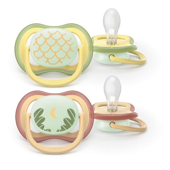 PHILIPS AVENT Smoczek uspokajający ULTRA AIR 0-6m Nighttime