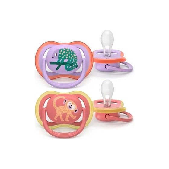 Philips AVENT TACE PACIFIER 18M + Ultra Air Girl