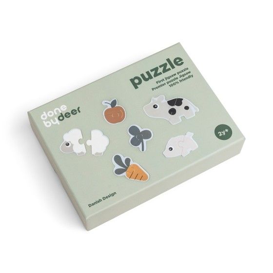 Done by Deer Pierwsze Puzzle Dwuelementowe Farma Tiny Farm