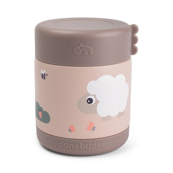 Done by Deer Termos Obiadowy dla Dziecka 300ml Tiny Farm Powder