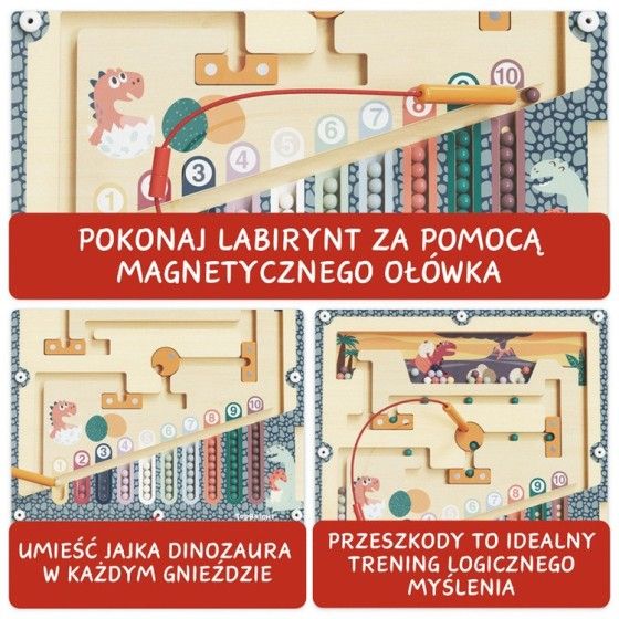 Topbright Labirynt magnetyczny Jaja dinozaura - 36 mies.+