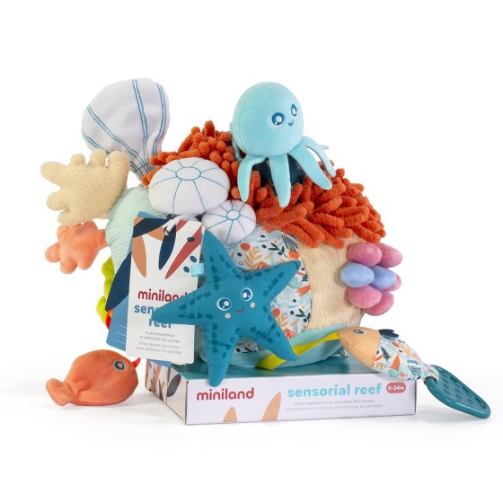 Miniland Educational Rafa koralowa - zabawka sensoryczna