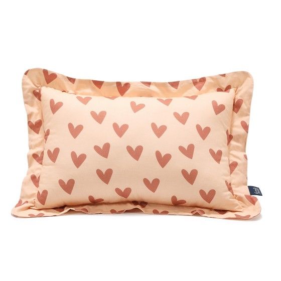 La Millou Poduszka do spania Bawełna HEARTBEAT PINK XL