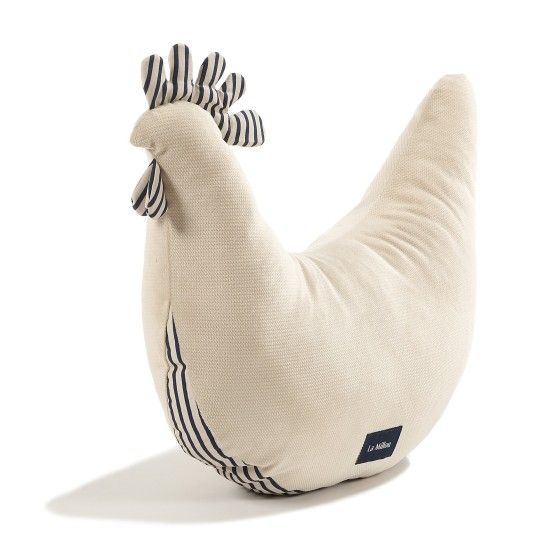 La Millou Poduszka Kura Babci Dany Velvet Bawełna STRIPES NAVY