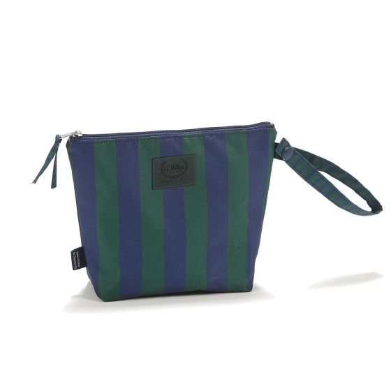 La Millou Kosmetyczka wodoodporna STRIPES GREEN S