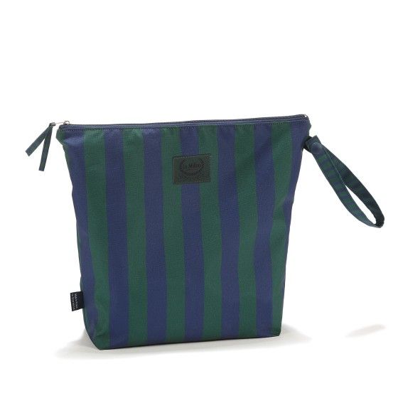 La Millou Kosmetyczka wodoodporna STRIPES GREEN XL