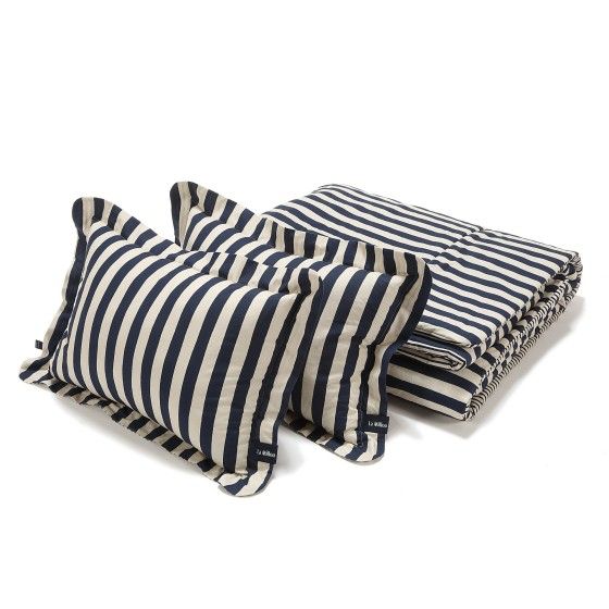 La Millou Komplet Pościeli Bawełnianej STRIPES NAVY XXL -