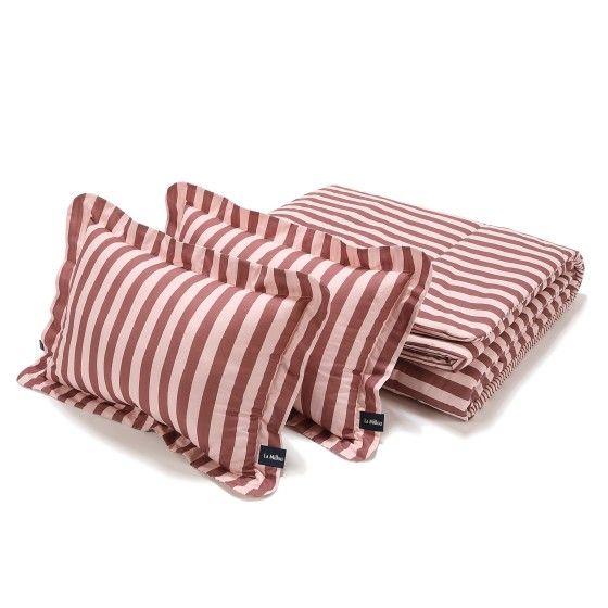 La Millou Komplet Pościeli Bawełnianej STRIPES PINK XXL